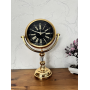 PAK-112 GOLD RENGİ ROMA RAKAMLI İÇİ SİYAH KRİSTAL TAŞLI SAAT 20 CM